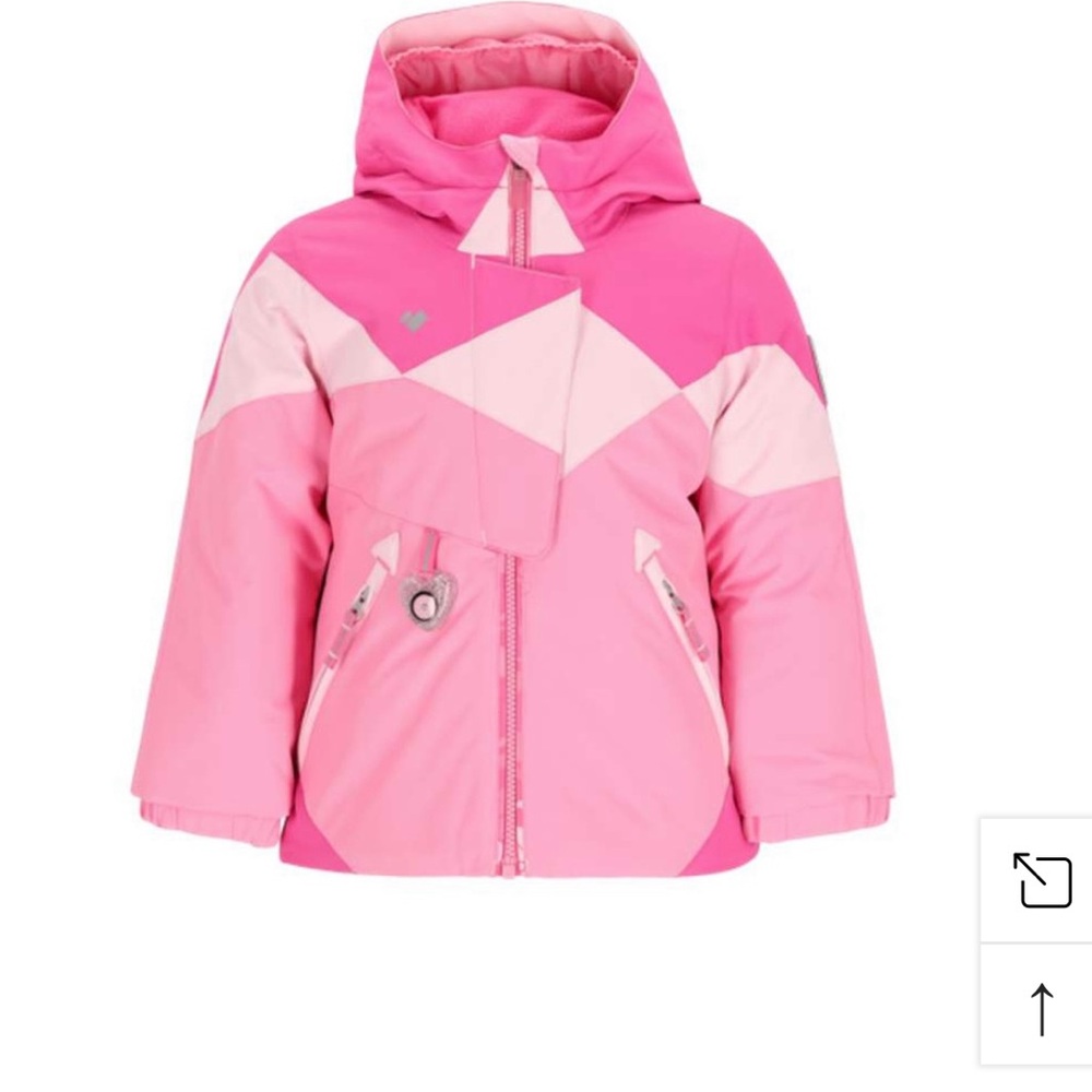 Obermeyer Kids Pink and White Lissa Jacket